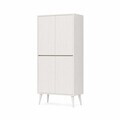 Dulap pentru bucatarie, Hanah Home, Capella, 69x158x32 cm, MDF, Alb