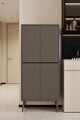 Dulap pentru bucatarie, Hanah Home, Capella, 69x158x32 cm, MDF, Gri