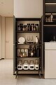 Dulap pentru bucatarie, Hanah Home, Capella, 69x158x32 cm, MDF, Gri