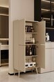 Dulap pentru bucatarie, Hanah Home, Capella, 69x158x32 cm, MDF, Gresie
