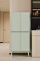 Dulap pentru bucatarie, Hanah Home, Capella, 69x158x32 cm, MDF, Verde menta