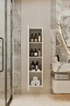 Dulap de baie, Hanah Home, Capella, 34x138x32 cm, MDF, Alb