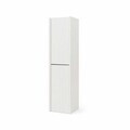 Dulap de baie, Hanah Home, Capella, 34x138x32 cm, MDF, Alb