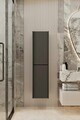 Dulap de baie, Hanah Home, Capella, 34x138x32 cm, MDF, Gri