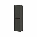 Dulap de baie, Hanah Home, Capella, 34x138x32 cm, MDF, Gri