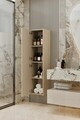 Dulap de baie, Hanah Home, Capella, 34x138x32 cm, MDF, Gresie