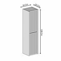 Dulap de baie, Hanah Home, Capella, 34x138x32 cm, MDF, Gresie