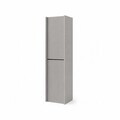 Dulap de baie, Hanah Home, Capella, 34x138x32 cm, MDF, Gri deschis