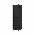 Dulap de baie, Hanah Home, Capella, 34x138x32 cm, MDF, Negru