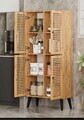 Dulap multifunctional, Hanah Home, Deneb, 70x160x33 cm, MDF, Maro