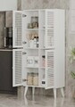 Dulap multifunctional, Hanah Home, Deneb, 70x160x33 cm, MDF, Alb
