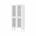 Dulap multifunctional, Hanah Home, Deneb, 70x160x33 cm, MDF, Alb