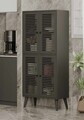 Dulap multifunctional, Hanah Home, Deneb, 70x160x33 cm, MDF, Gri