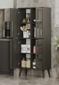 Dulap multifunctional, Hanah Home, Deneb, 70x160x33 cm, MDF, Gri
