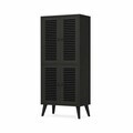 Dulap multifunctional, Hanah Home, Deneb, 70x160x33 cm, MDF, Negru