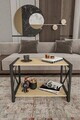 Masuta de cafea, Hanah Home, Pls Room 1, 53x38x33 cm, PLASTIC LEMN, Negru