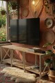 Comoda TV, Hanah Home, Tv Unit, 110x40x38 cm, PLASTIC LEMN, Alb