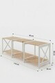 Comoda TV, Hanah Home, Tv Unit, 110x40x38 cm, PLASTIC LEMN, Alb