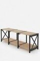 Comoda TV, Hanah Home, Tv Unit, 110x40x38 cm, PLASTIC LEMN, Negru