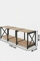 Comoda TV, Hanah Home, Tv Unit, 110x40x38 cm, PLASTIC LEMN, Negru