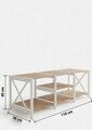 Comoda TV, Hanah Home, TV Unit Shelf, 110x40x38 cm, PLASTIC LEMN, Alb