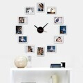 Ceas de perete decorativ, BCS02, Polistiren, Dimensiune 50 x 50 cm, Multicolor