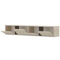 Comoda TV, Hanah Home, Helen, 180x30x30 cm, PAL, Travertin / Nuc