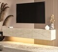 Comoda TV, Hanah Home, Ada, 180x28.6x31.4 cm, PAL, Travertin