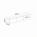 Comoda TV, Hanah Home, Ada, 180x28.6x31.4 cm, PAL, Antracit
