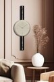 Ceas de perete decorativ, Vlnt103Syhcp, Otel, ø30 cm, Negru / Cappuccino