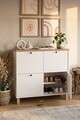 Pantofar, Hanah Home, Nord, 90x85.2x35 cm, PAL, Alb / Stejar