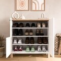 Pantofar, Hanah Home, Nord, 90x85.2x35 cm, PAL, Alb / Stejar
