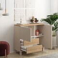 Dulap multifunctional, Hanah Home, Mood, 87.2x82.4x35 cm, PAL, Nisip / Stejar