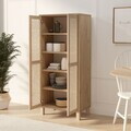 Dulap multifunctional, Hanah Home, Dune, 60x133.6x35 cm, PAL, Stejar