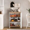 Dulap multifunctional, Hanah Home, Nord, 69.7x97x40 cm, PAL, Alb / Stejar / Gri
