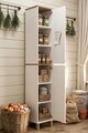Dulap multifunctional, Hanah Home, Nord, 36x195.4x32 cm, PAL, Alb / Stejar