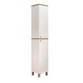 Dulap multifunctional, Hanah Home, Nord, 36x195.4x32 cm, PAL, Alb / Stejar