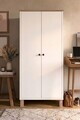 Dulap multifunctional, Hanah Home, Nord, 61x133.6x33 cm, PAL, Alb / Stejar