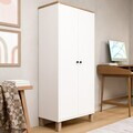 Dulap multifunctional, Hanah Home, Nord, 61x133.6x33 cm, PAL, Alb / Stejar