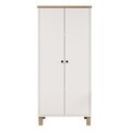 Dulap multifunctional, Hanah Home, Nord, 61x133.6x33 cm, PAL, Alb / Stejar