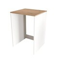 Dulap masina de spalat, Hanah Home, Nord, 65.8x91.8x60 cm, PAL, Alb / Stejar