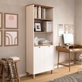 Corp biblioteca, Hanah Home, Nord, 69.5x180x32 cm, PAL, Alb / Stejar