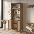 Corp biblioteca, Hanah Home, Dune, 69.5x180x32 cm, PAL, Stejar