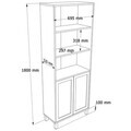 Corp biblioteca, Hanah Home, Dune, 69.5x180x32 cm, PAL, Stejar