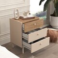 Noptiera, Hanah Home, Luke, 47.9x63.5x36.8 cm, PAL, Nisip / Stejar