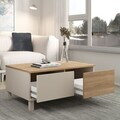 Masuta de cafea, Hanah Home, Mood, 90x40x60 cm, PAL, Nisip / Stejar