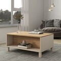 Masuta de cafea, Hanah Home, Mood, 90x40x60 cm, PAL, Nisip / Stejar