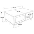 Masuta de cafea, Hanah Home, Dune, 90x38.6x60 cm, PAL, Stejar