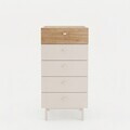 Dulap, Hanah Home, Luke, 47.9x96.6x36.8 cm, PAL, Nisip / Stejar