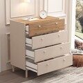 Dulap, Hanah Home, Luke, 80x93.1x41.8 cm, PAL, Nisip / Stejar